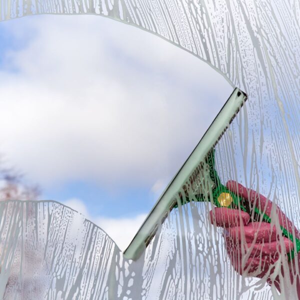 A window-cleaning squeegee. 